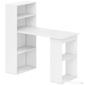 HOMCOM birou modern cu biblioteca 120x55x120cm 