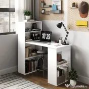 HOMCOM birou modern cu biblioteca 120x55x120cm 