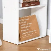 HOMCOM birou modern cu biblioteca 120x55x120cm 
