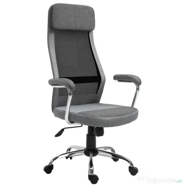 Vinsetto Scaun birou ergonomic, inaltime reglabila, 65x60x119-129cm | Aosom Romania