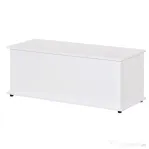HOMCOM Cutie de Depozitare din Lemn, Moderna si Multifunctionala, pentru Camera, Intrare, Alb