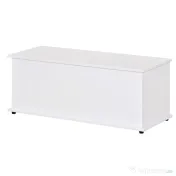 HOMCOM Cutie de depozitare multifunctionala din PAL cu capac care se deschide, pentru camera si intrare, 100x40x40cm, alb | Aosom Romania