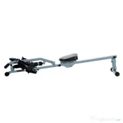 HOMCOM Aparat de Vaslit Profesional, Fitness, cu Display, Structură din PVC și Oțel, pentru Antrenament Complet, Gri și Negru | Aosom Romania
