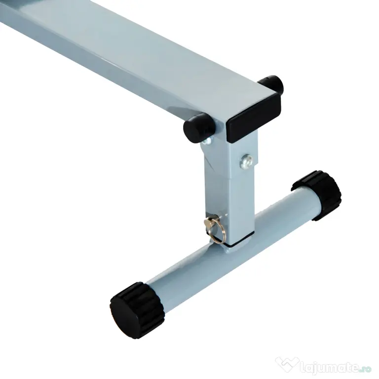 HOMCOM Aparat de Vaslit Profesional, Fitness, cu Display, Structură din PVC și Oțel, pentru Antrenament Complet, Gri și Negru | Aosom Romania
