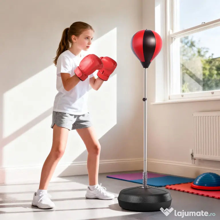 HomCom Sacco da Boxe Punching Ball con Guantoni e Pompa
