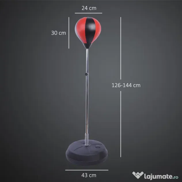 HomCom Sacco da Boxe Punching Ball con Guantoni e Pompa