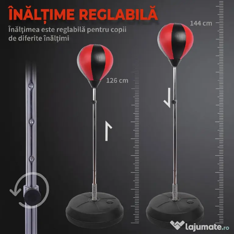 HomCom Sacco da Boxe Punching Ball con Guantoni e Pompa