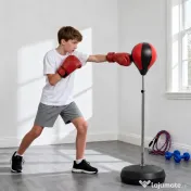 HomCom Sacco da Boxe Punching Ball con Guantoni e Pompa 