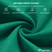 Sezlong pentru Plaja, Spatar Rabatabil, Outsunny, Otel si Tesatura Oxford, Gri | Aosom Romania 