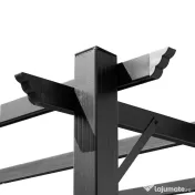Outsunny Foisor Pergola de Gradina 3X4m Prelata Culisanta in Poliester Impermeabil si Schelet in Aluminiu | Aosom Romania 