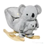 HOMCOM Balansoar Koala pentru copii 18-36 Luni in Peluche 60x33x50cm