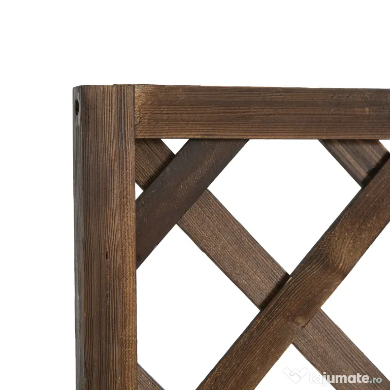 Outsunny Jardinieră de Exterior cu Spalier, Grilaj pentru Plante Cățărătoare și Ghiveci, 72.5x31.5x149.5 cm, Lemn Natural | Aosom Romania