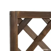 Outsunny Jardinieră de Exterior cu Spalier, Grilaj pentru Plante Cățărătoare și Ghiveci, 72.5x31.5x149.5 cm, Lemn Natural | Aosom Romania 