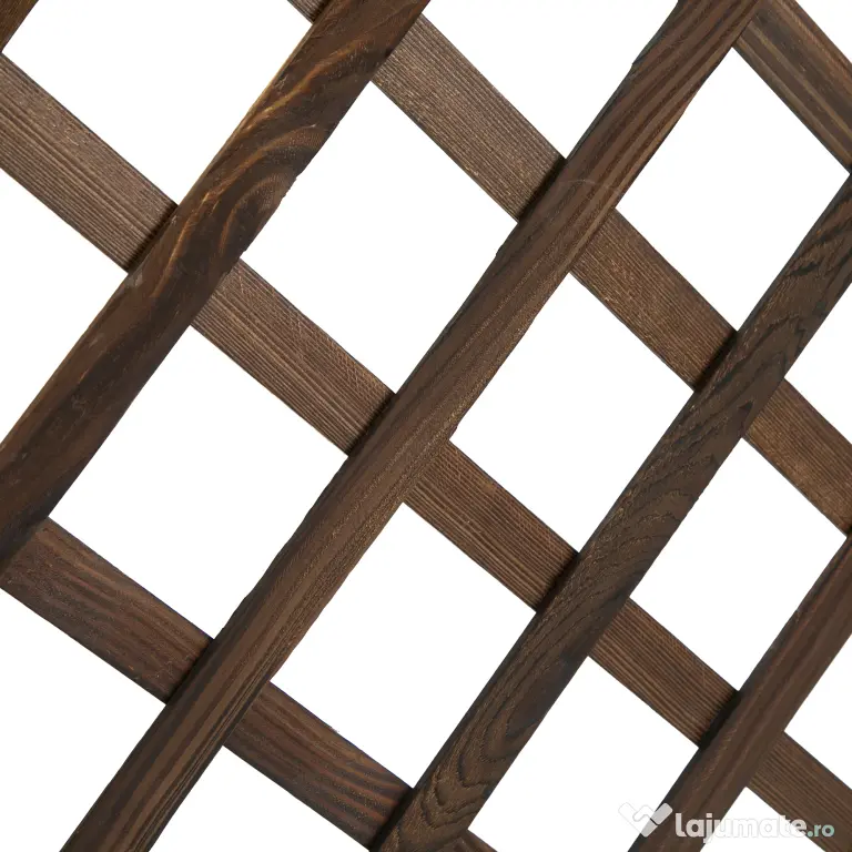 Outsunny Jardinieră de Exterior cu Spalier, Grilaj pentru Plante Cățărătoare și Ghiveci, 72.5x31.5x149.5 cm, Lemn Natural | Aosom Romania