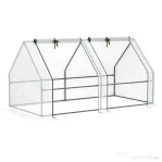 Outsunny Mini Sera Portabila – 180×90×90 cm, cu Usi cu Fermoar