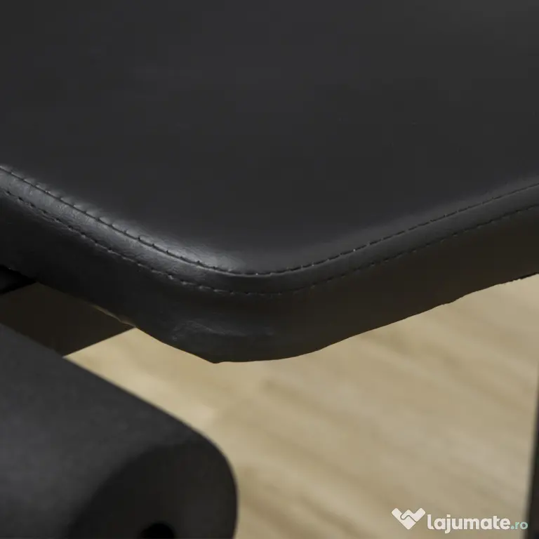 HOMCOM Statiune fitness cu greutati de 45kg pentru antrenament profesional la tine acasa, din otel, 135x103x210cm, Negru | Aosom Romania
