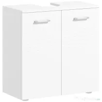 Mobilier Baie Subchiuvetă Kleankin cu 2 Uși, Spațiu de Stocare Eficient, din Lemn, Alb, 60x30x62.5cm | Aosom Romania