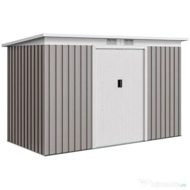 Outsunny Casuta pentru unelte de gradina, 277x130x173cm, verde | Aosom Romania
