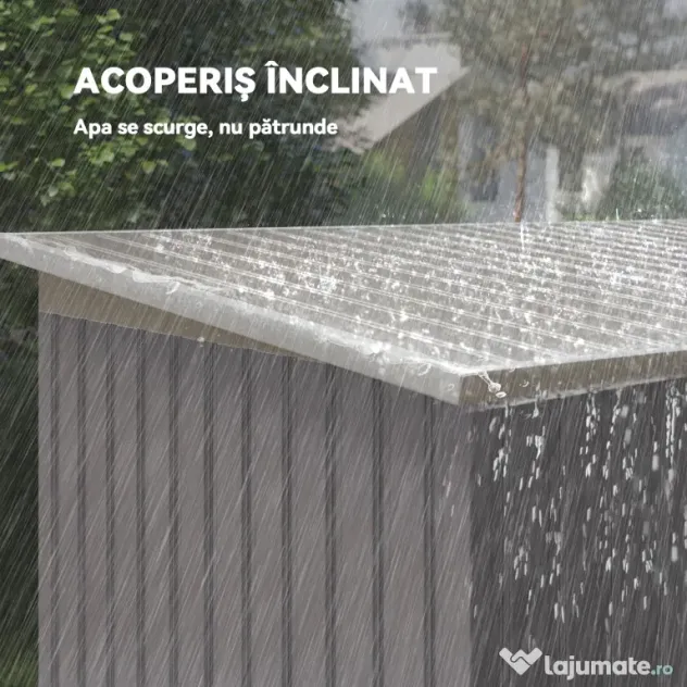 Outsunny Casuta pentru unelte de gradina, 277x130x173cm, verde | Aosom Romania