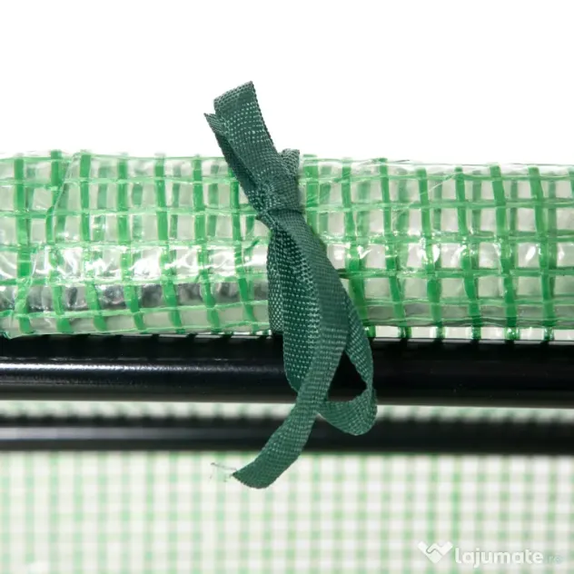 Outsunny Seră de Grădină Tip Cabană cu Acoperiș din PE, Seră pentru Grădină cu Țăruși și Margini Extinse, 120x60x60 cm, Verde | Aosom Romania