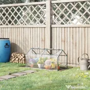 Outsunny Mini Sera de Gradina sera pentru plante cu 2 Ferestre Rulou si Copertina PVC Anti-UV, Transparenta | Aosom Romania 