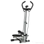 Homcom Stepper Fitness – Manere Reglabile, LCD & Benzi Elastice