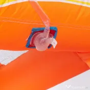 Outsunny Castel Gonflabil 5-în-1 Model Narval, Centru de Joacă cu Tobogan, Trambulină, Perete de Cățărat și Piscină cu Bile, include Suflantă, pentru Copii 3-8 Ani 