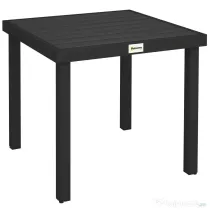 Outsunny Aluminum Outdoor Patio Dining Table for 4 for Garden Lawn Backyard, Natural | Aosom Romania