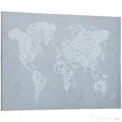 HOMCOM Lucrare de arta pe perete din panza Harta lumii Fotografii de perete pentru camera de zi Decor dormitor, 120 x 90 cm 