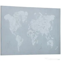 HOMCOM Lucrare de arta pe perete din panza Harta lumii Fotografii de perete pentru camera de zi Decor dormitor, 120 x 90 cm