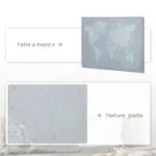 HOMCOM Lucrare de arta pe perete din panza Harta lumii Fotografii de perete pentru camera de zi Decor dormitor, 120 x 90 cm 