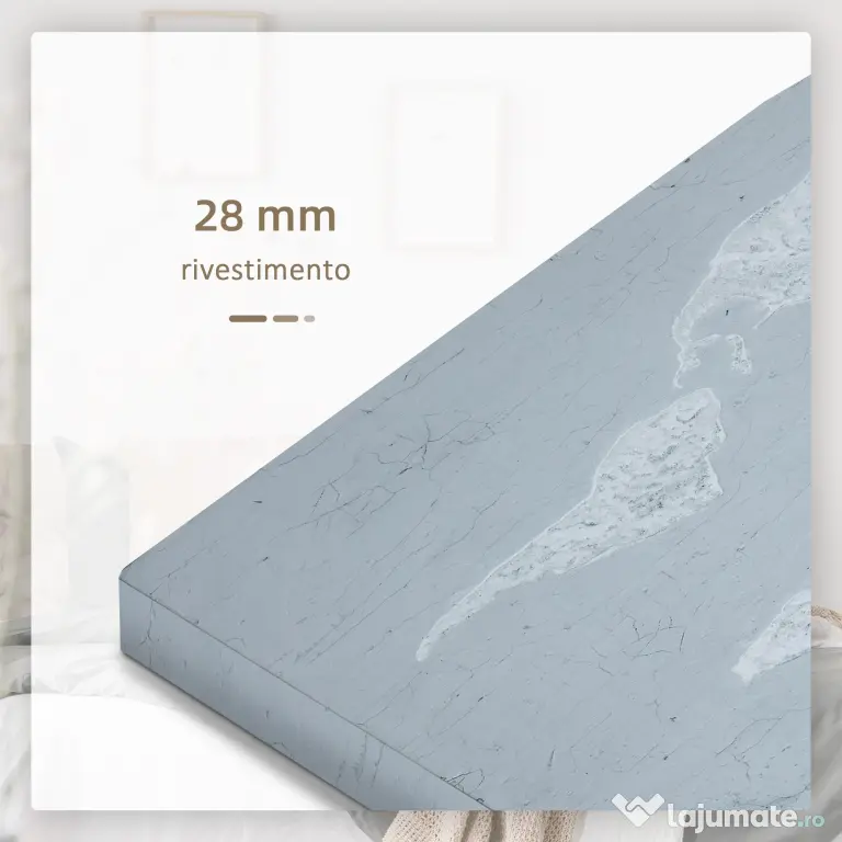 HOMCOM Lucrare de arta pe perete din panza Harta lumii Fotografii de perete pentru camera de zi Decor dormitor, 120 x 90 cm