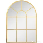 Homcom Oglinda Moderna de Perete – Arcuita 70×50 cm, Stil Fereastra Negru
