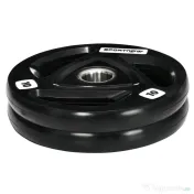 SportNow Set 2 Discuri 10 kg – Otel cu Cauciuc, Ø5 cm 