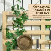 Outsunny Bancă de Depozitare pentru Grădină din Lemn de Brad cu Spalier Integrat și 4 Rafturi, Bancă de Depozitare Exterior Impermeabilă cu Închidere Magnetică, 80x45x160 cm, Culoare Lemn 