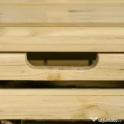 Outsunny Bancă de Depozitare pentru Grădină din Lemn de Brad cu Spalier Integrat și 4 Rafturi, Bancă de Depozitare Exterior Impermeabilă cu Închidere Magnetică, 80x45x160 cm, Culoare Lemn 