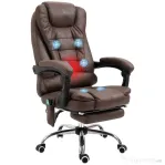 Vinsetto Scaun Birou Masaj – inclinabil, incalzire & 6 Vibratii