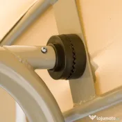Outsunny Leagan de gradina cu 3 locuri cu structura din otel si baldachin reglabil, perne si cotiere captusite | Aosom Romania 