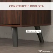 HOMCOM Bufet Modern pentru Sufragerie, Sala de Mese si Intrare din PAL cu 2 Dulapuri si 3 Sertare | Aosom RO 