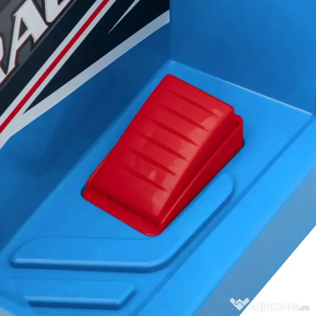 HOMCOM ATV pentru Copii 18-36 Luni din PP și Metal cu Roți Rezistente, Viteză Max 2.5 km/h, Design Atractiv, Albastru Gri și Negru | Aosom Romania