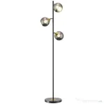 Homcom Lampa Podea cu 3 Lumini – Moderna cu Abajur Glob