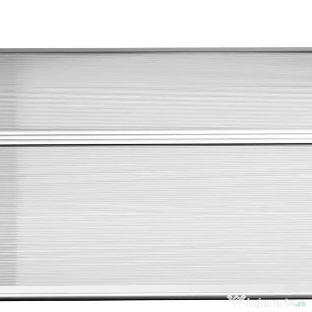 Outsunny Copertină Modernă din Policarbonat și Auminiu, pentru Balcoane, Ferestre și Uși, 200x96x27 cm, Transparent | Aosom Romania