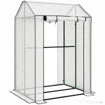 Outsunny Sera Cu 2 Camere Pentru Gradina Cu 2 Usi | Aosom Romania