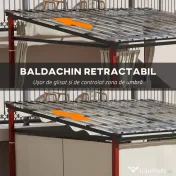 Outsunny Pergola de Gradina cu Pereti Laterali | Aosom Romania 