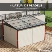 Outsunny Pergola de Gradina cu Pereti Laterali | Aosom Romania 
