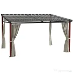 Outsunny Pergola de Gradina cu Pereti Laterali