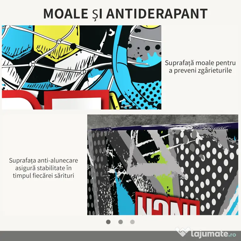 SPORTNOW Cutie Pliometrică Moale 3 în 1, Siguranță și Eficiență în Antrenamentele de Forță, 76x61x51cm | Aosom Romania
