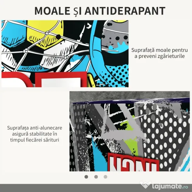 SPORTNOW Cutie Pliometrică Moale 3 în 1, Siguranță și Eficiență în Antrenamentele de Forță, 76x61x51cm | Aosom Romania