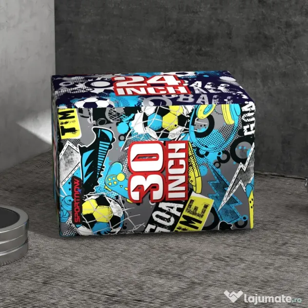 SPORTNOW Cutie Pliometrică Moale 3 în 1, Siguranță și Eficiență în Antrenamentele de Forță, 76x61x51cm | Aosom Romania