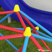 Outsunny Cadru de catarat, Jungle Gym, Turn geometric de catarat in aer liber cu rama din otel rezistenta la rugina | Aosom Romania 